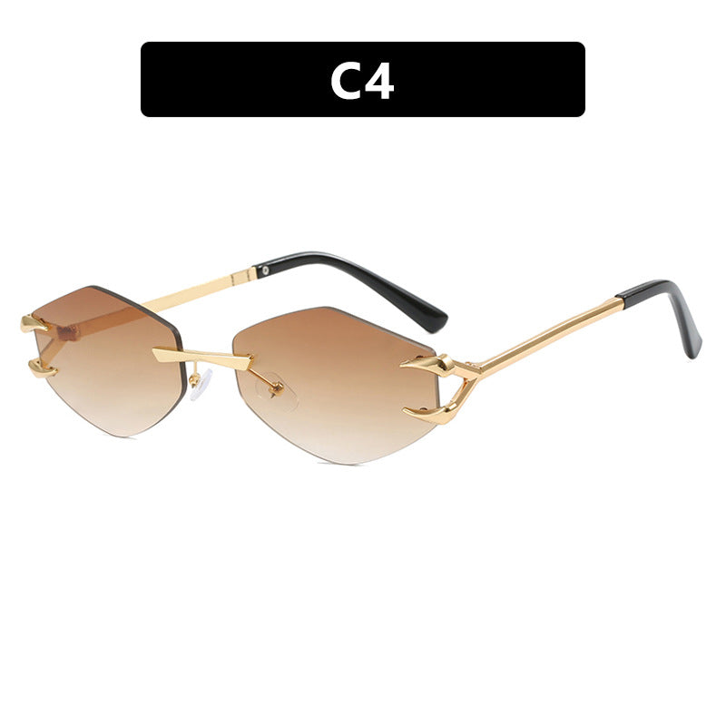 The Riviera Diamond Frameless Hook Sunglasses
