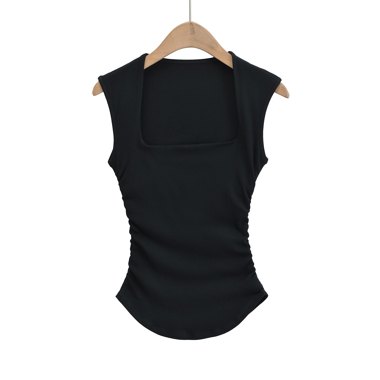 Emie Sweet Summer Ribbed Ruched Top