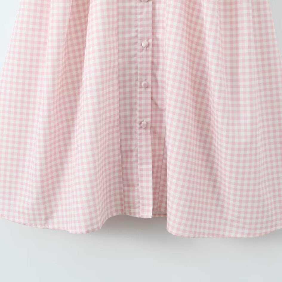 The Charlotte Corset Gingham Dress