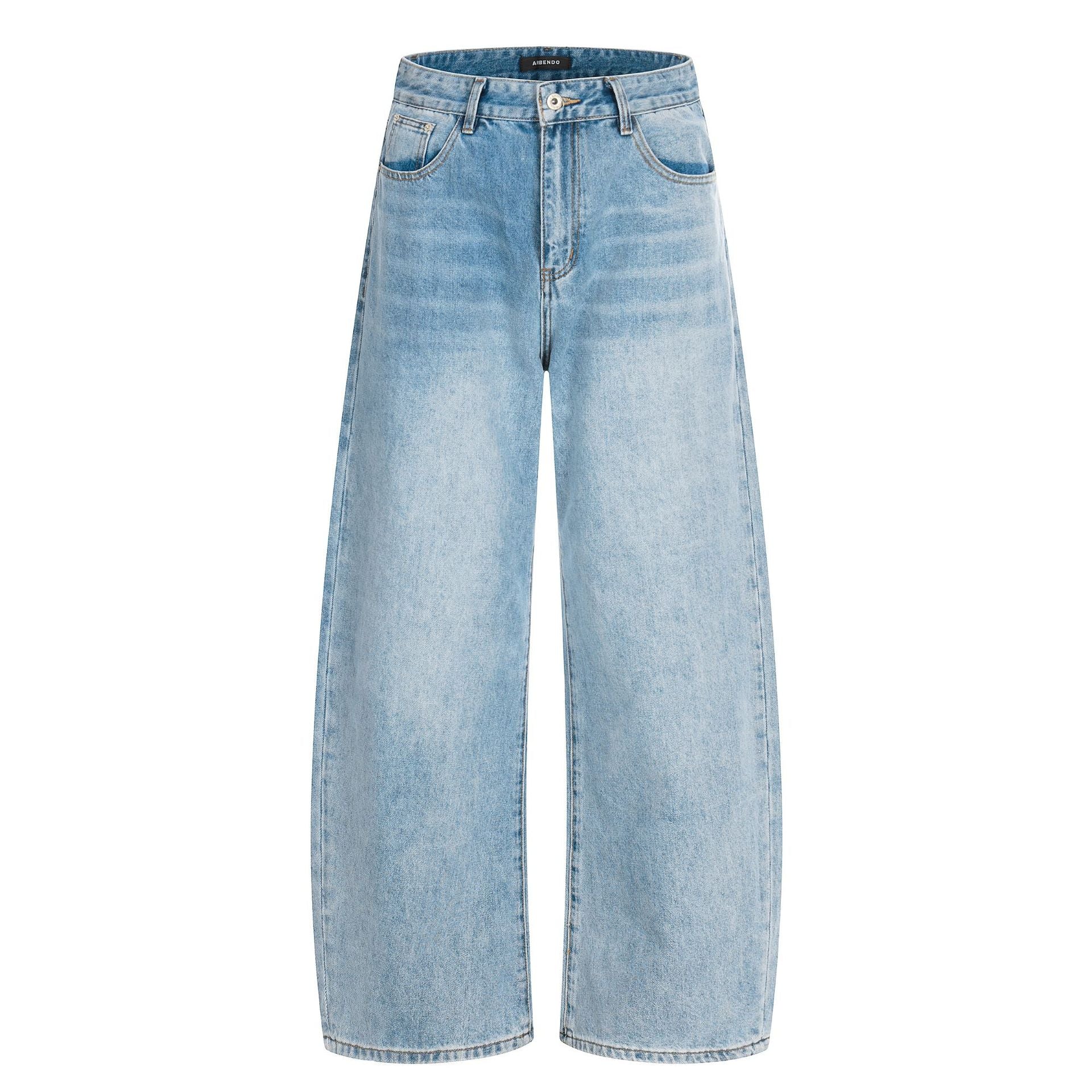 Retro 90s Baggy Jeans in Light Acid Wash