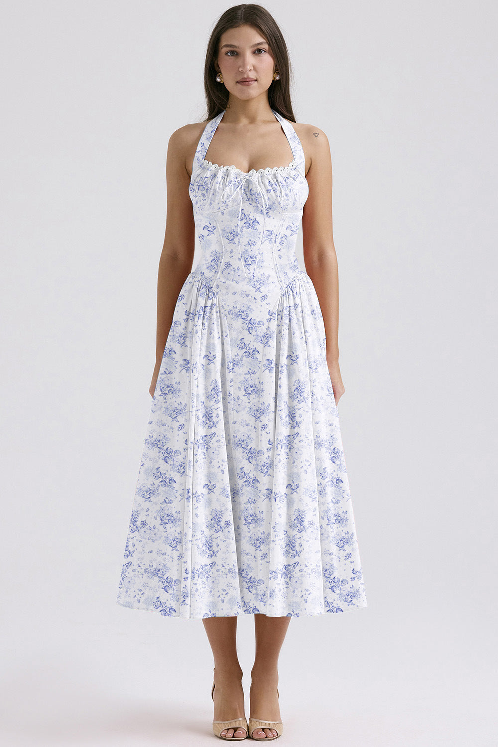 The Fleur-de-Lis  Halter Sundress