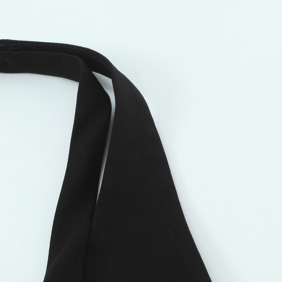 Detachable tie decoration vest style neck hanging collar top