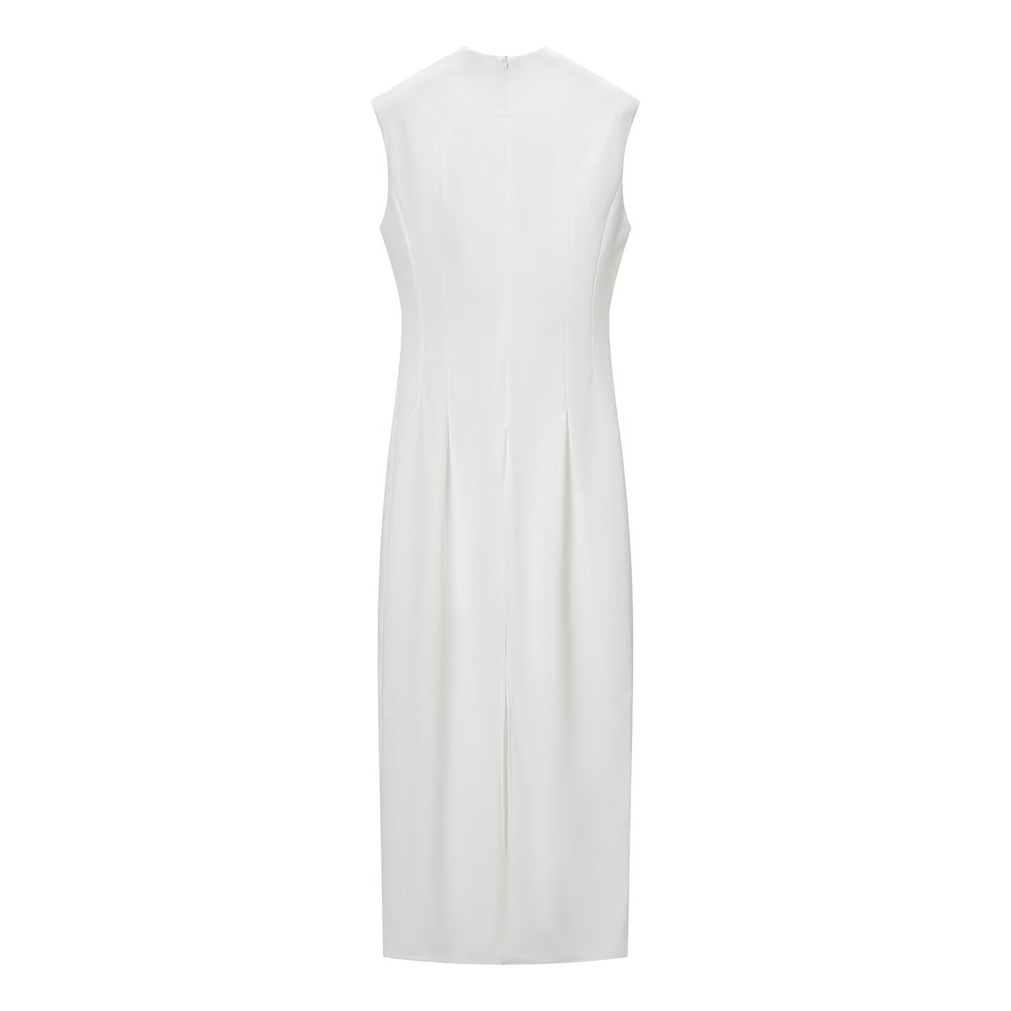 Katheide Elegant sleeveless hollow ripple dress
