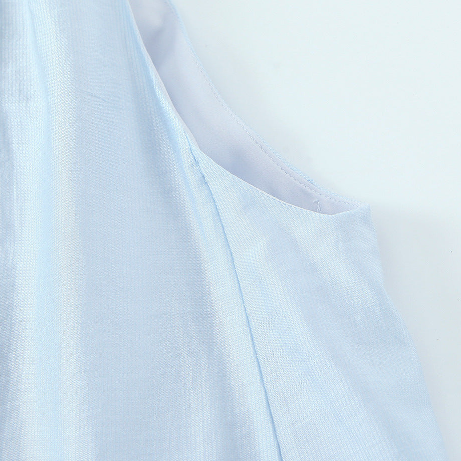 Coastal Elegance Ruffle Dress