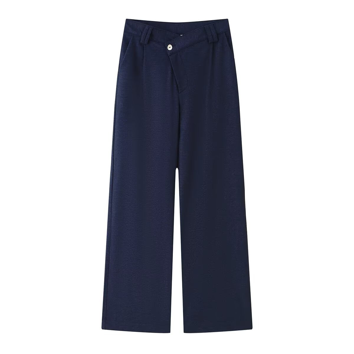 Double breasted vest+straight leg pants set