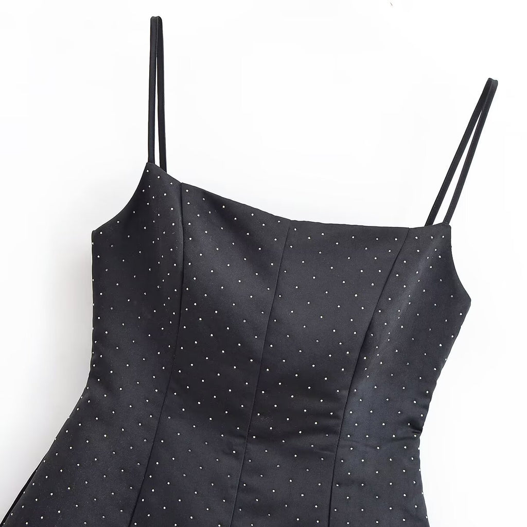 Lisa Retro-Inspired Polka Dot Fit & Flare Mini Dress