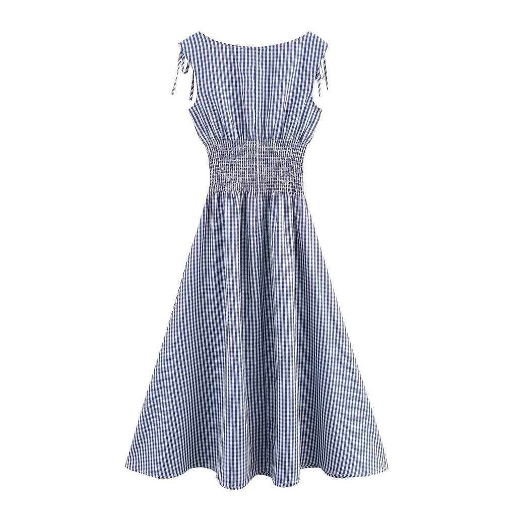 The Gingham Smock Bodice A-Line Sundress.