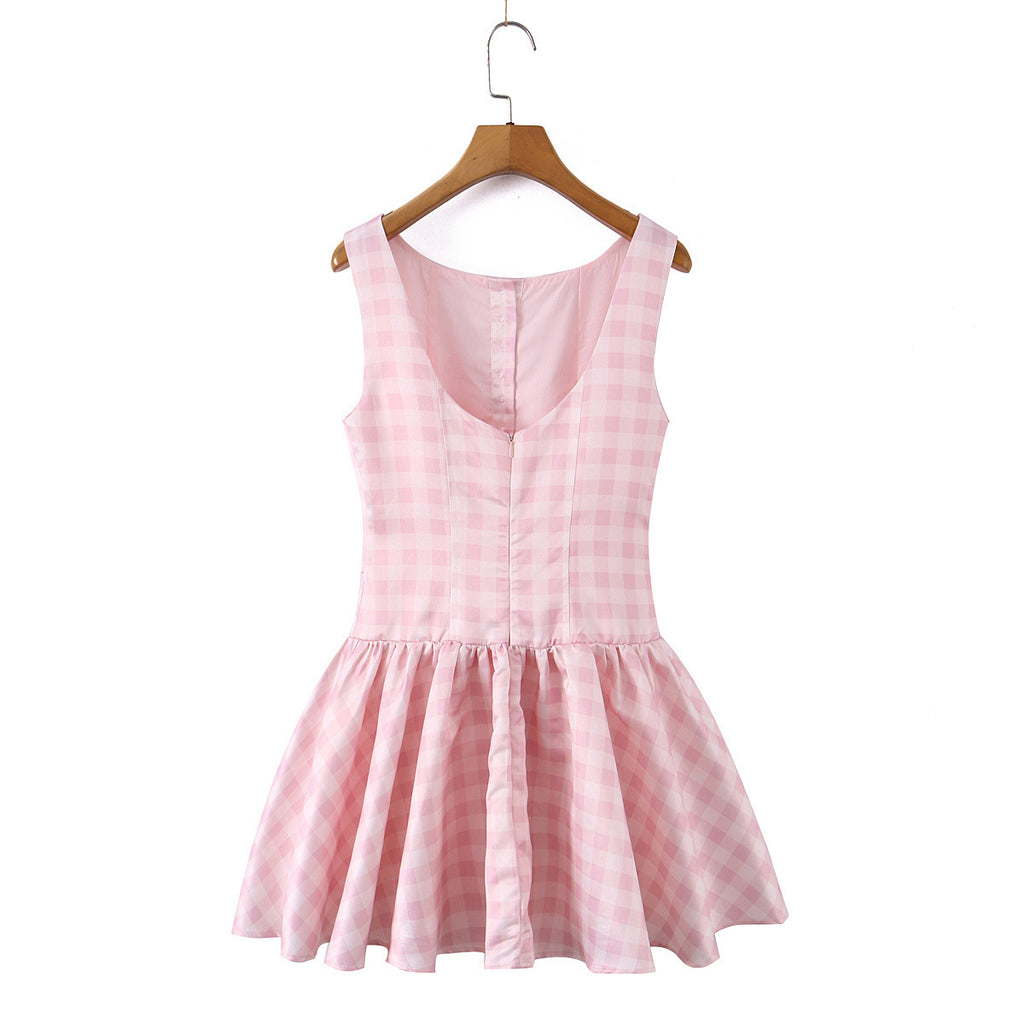 The Camille Gingham Mini Dress