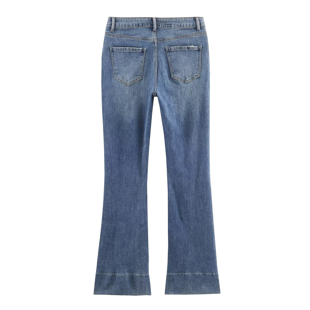 Solange Mid waist flared jeans