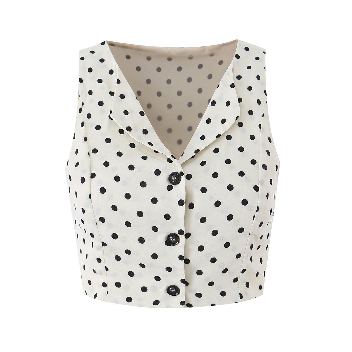 Serena Chic Polka Dot Blouse and A-Line Skirt Set