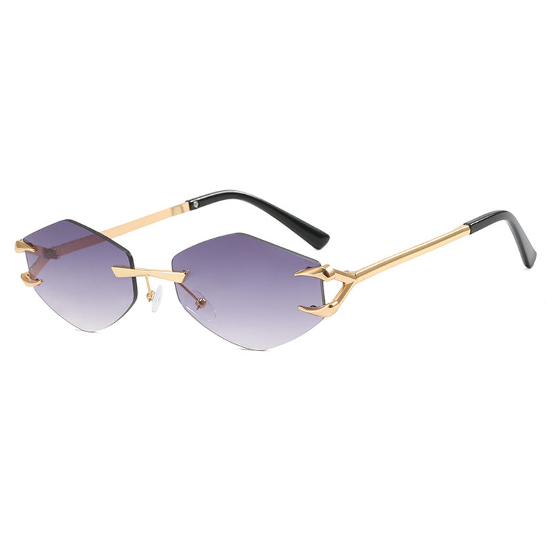 The Riviera Diamond Frameless Hook Sunglasses