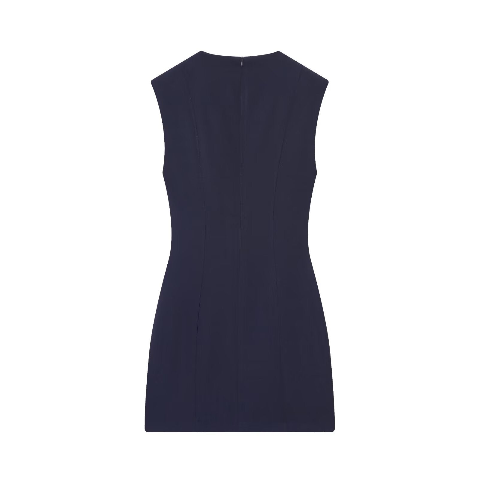 Women's short dress with shoulder pads
