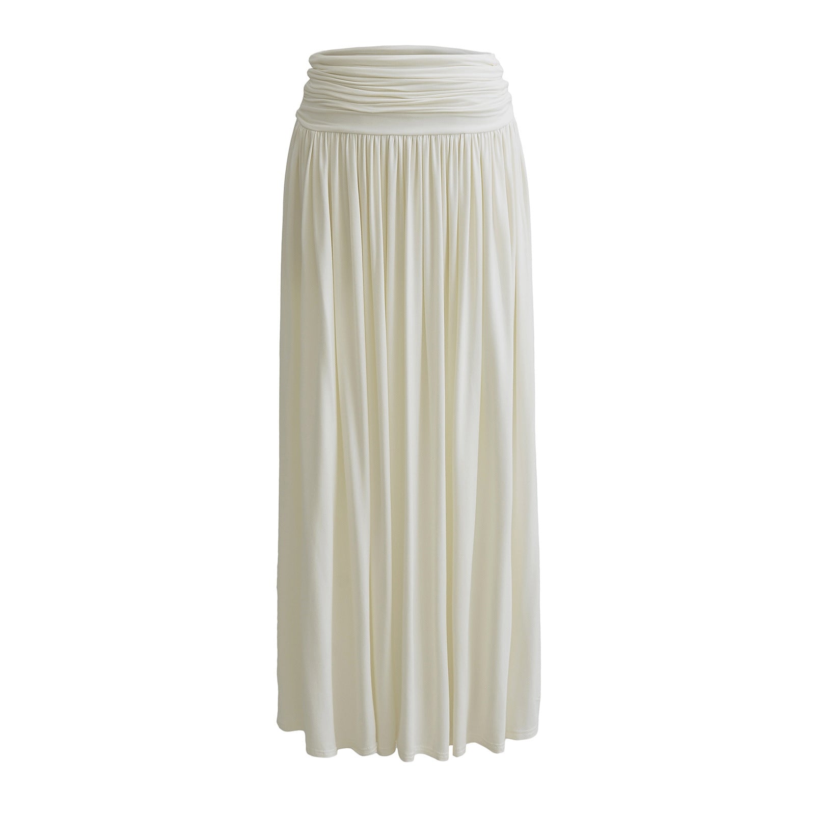 Low waist Serene Drape Micro-Pleat Maxi Skirt