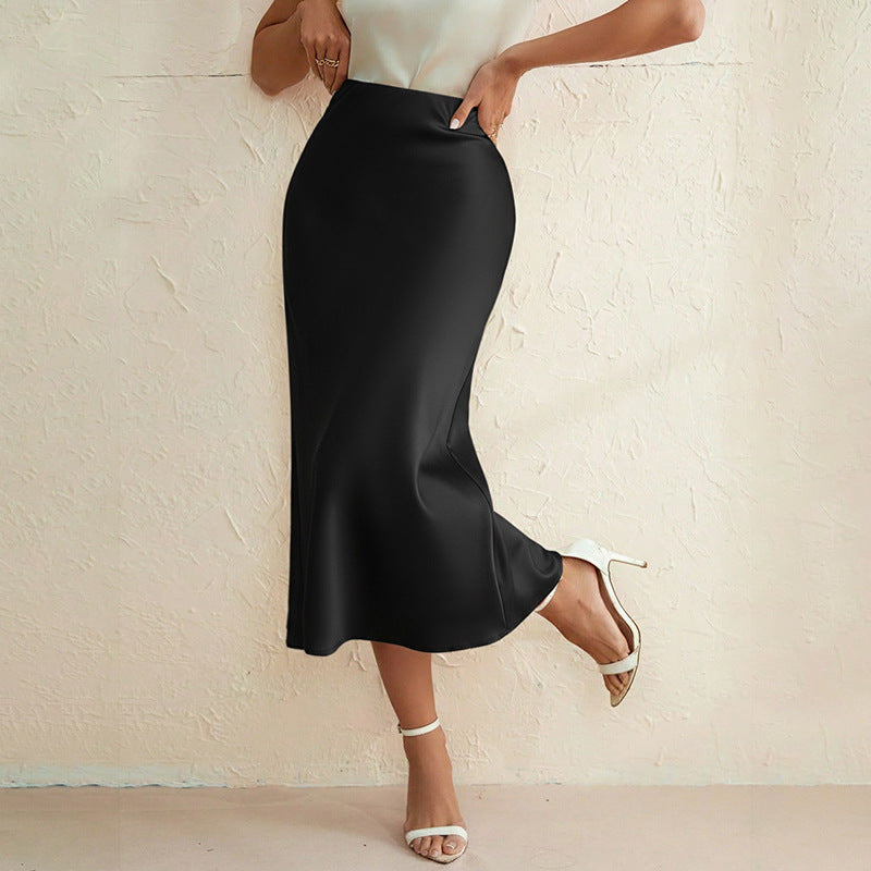 High waisted hip hugging skirt