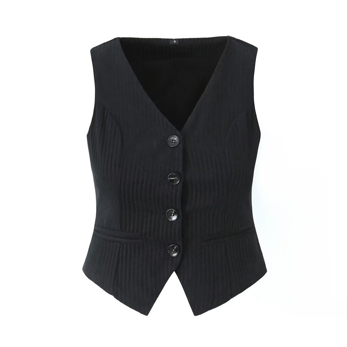 New women's fashion striped slim fit vest vest vest vest with vest lace and pleated skirt