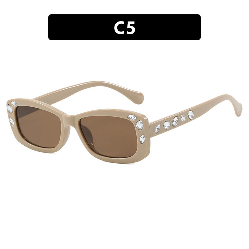 Diamond Dust oval sunglasses