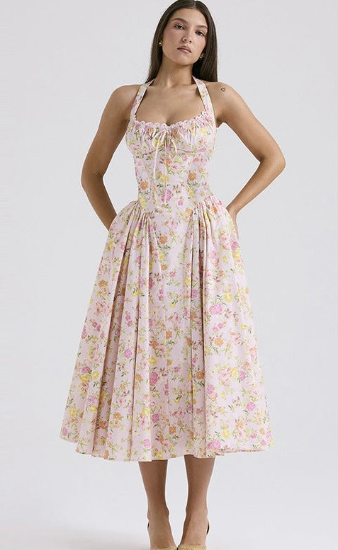 The Fleur-de-Lis  Halter Sundress